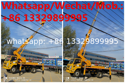 HOT SALE! JMC brand 4*2 diesel telescopic aerial working platform truck, 21m hydraulic high altitude operation truck