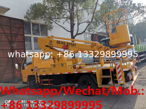 HOT SALE! JMC brand 4*2 diesel telescopic aerial working platform truck, 21m hydraulic high altitude operation truck