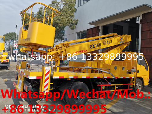 HOT SALE! JMC brand 4*2 diesel telescopic aerial working platform truck, 21m hydraulic high altitude operation truck