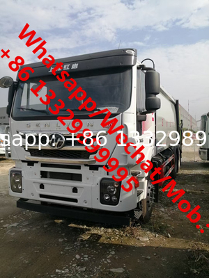 Customized IVECO GENLVON 6*4 16cbm garbage compactor truck for sale, Cheaper price compacted garbage vehicle for sale