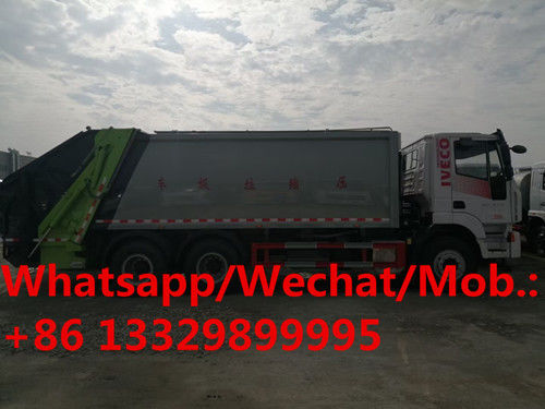 Customized  GENLVON 6*4 16cbm garbage compactor truck for sale, Cheaper price compacted garbage vehicle for sale