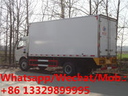 Customized RHD 5tons refrigerated truck for chicken meat transportation, factory sale best price cold van truck for sale