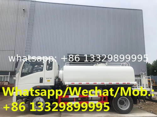exported model-howo 5cbm water sprinkling truck for sale, Wholesale price 5,000Liters water tanker vehicle for sale