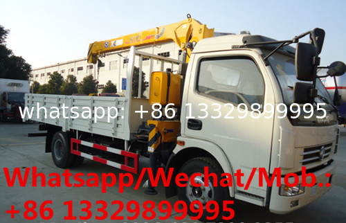 Factory Direct Sales 4T CLW Crane Truck Telescopic Boom Truck With Crane, 4Tons cargo truck with crane for sale