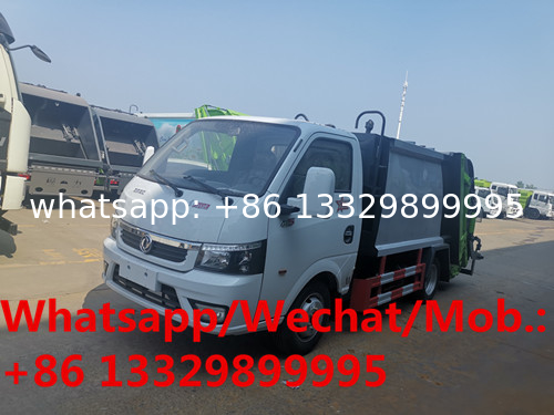 Factory sale dongfeng brand mini diesel 3.5cbm garbage compactor turck, wholesale price compacted garbage truck for sale