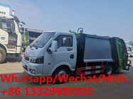 Factory sale dongfeng brand mini diesel 3.5cbm garbage compactor turck, wholesale price compacted garbage truck for sale