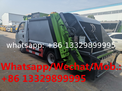 Factory sale dongfeng brand mini diesel 3.5cbm garbage compactor turck, wholesale price compacted garbage truck for sale