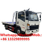 Factory sale Good price SINO TRUK HOWO 4T hydraulic roll-back road recovery wrecker towing truck, flatbed wrecker vehicl