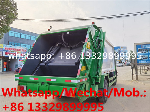 Japan ISUZU 6-8cbm compression garbage truck, Customized ISUZU 5T Rear compactor garbage truck sale in Philippines