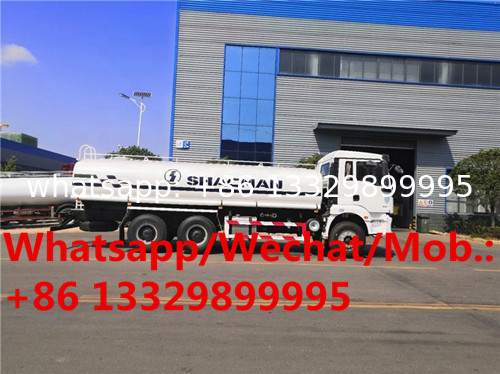 HOT SALE! SHACMAN 20000 liters drinking water transport truck food grade stainless steel drinking water truck sale