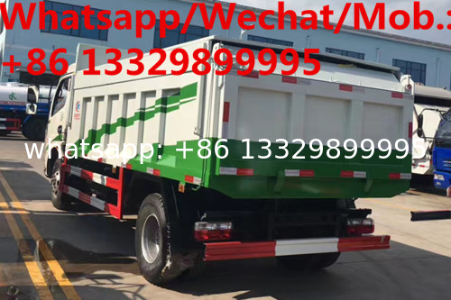 HOT SALE! customized Dongfeng 4*2 LHD 5T-7T dump tipper truck with hydraulic cover, factory sale domestic wastes tipper