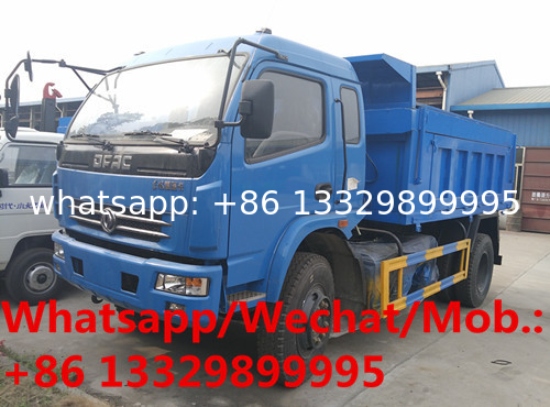 HOT SALE! customized Dongfeng 4*2 LHD 5T-7T dump tipper truck with hydraulic cover, factory sale domestic wastes tipper