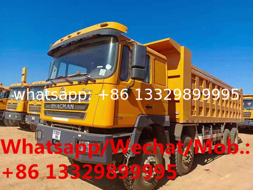 SHACMAN brand 8*4 F3000 LHD 40tons dump tipper truck for ore/gravel/coal transportation, heavy duty dump tipper for sale