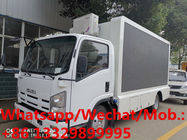 Customized ISUZU LHD diesel Euro 5 Mobile LED truck with 3 sides P5 LED screen for sale,LED screen vehicle supplier