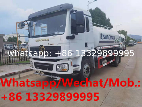 Customized SHACMAN L3000 4*2 LHD 12CBM Water tanker truck for overseas clients, good price portable water tanker vehicle