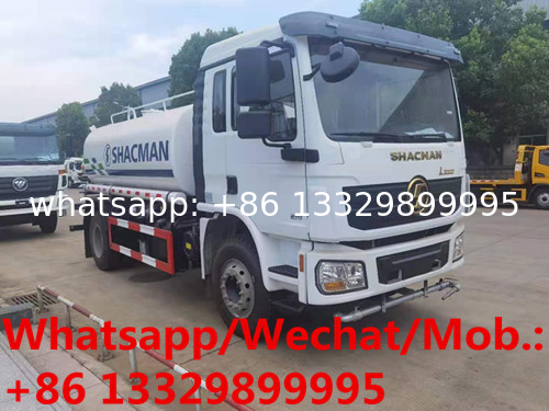 Customized SHACMAN L3000 4*2 LHD 12CBM Water tanker truck for overseas clients, good price portable water tanker vehicle