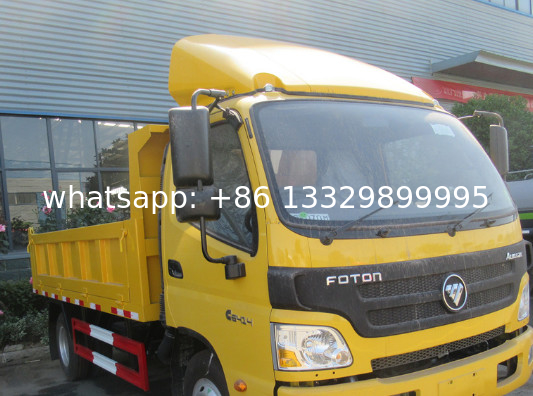 Customized FOTON LHD 4tons dump tipper truck for sale, Factory sale good price Tipper vehicle for sand transportation