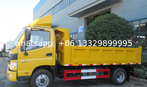 Customized FOTON LHD 4tons dump tipper truck for sale, Factory sale good price Tipper vehicle for sand transportation