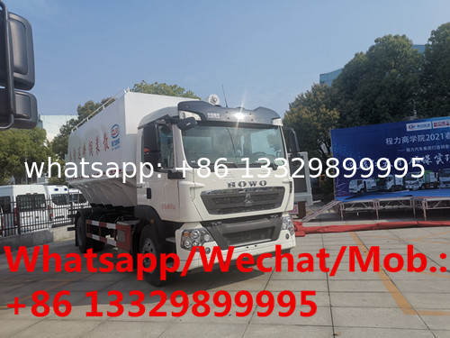 Customized SINO TRUK HOWO 4*2 LHD 180hp diesel 10T farm-oriented bulk feed transported vehicle for Philippines for sale