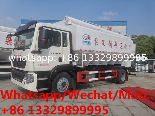 Customized SINO TRUK HOWO 4*2 LHD 180hp diesel 10T farm-oriented bulk feed transported vehicle for Philippines for sale