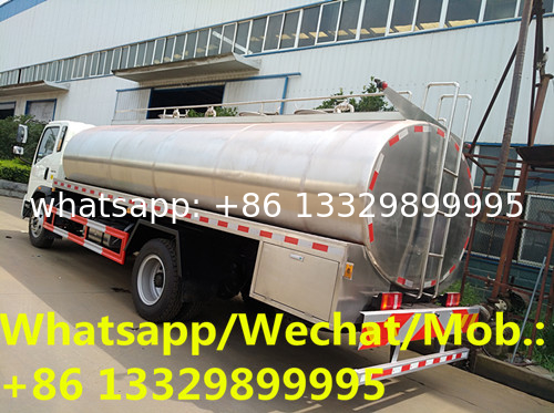 Factory sale best price HOWO RHD/LHD 10CBM stainless steel milk tanker truck, customized HOWO liquid food tanker truck