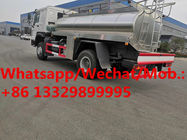Customized good price SINO TRUK HOWO 4*4 6 Wheels drive 6cbm food-grade stainless steel milk tanker truck for sale,