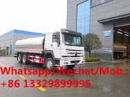 Customized SINO TRUK HOWO 6*4 diesel 16CBM fresh milk tanker vehicle for sale,  stainless steel liquid food tanker truck