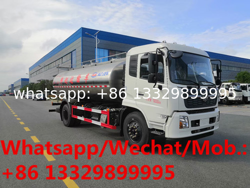 NEW DESIGNED DONGFENG TIANJIN 210hp diesel 12cbm milk tanker truck for sale, foodgrade liquid food tanker vehicle