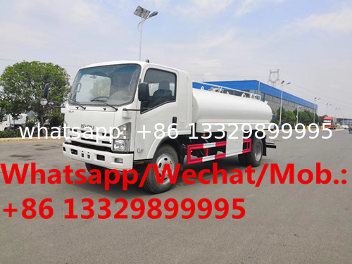 Customized ISUZU diesel stainless steel drinking water transported vehicle for sale, foodgrade liquid food tanekr truck