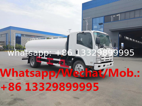 Customized ISUZU diesel stainless steel drinking water transported vehicle for sale, foodgrade liquid food tanekr truck