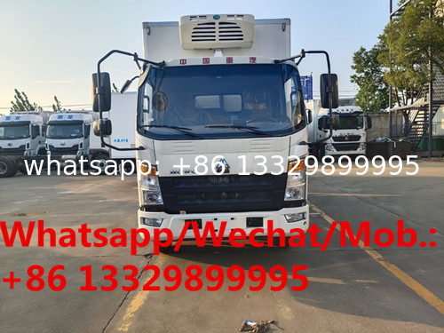 HOT SALE! Factory sale good price HOWO refrigerated truck, HOWO 120hp diesel 3T-4T refrigerated truck for sale