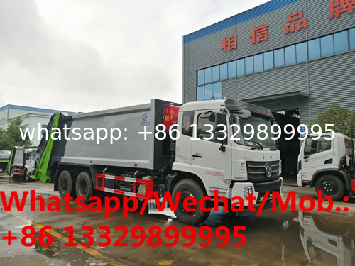 HOT SALE!biggest volume 20cbm garbage compactor truck, Dongfeng diesel 20cbm compacted garbage vehicle for sale