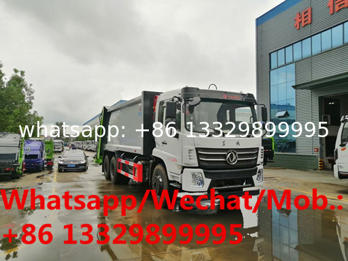 HOT SALE!biggest volume 20cbm garbage compactor truck, Dongfeng diesel 20cbm compacted garbage vehicle for sale