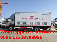 Customized FOTON AUMARK 4*2 LHD 220hp diesel 50,00-60,000 day old chick transported truck for sale, baby birds vehicle