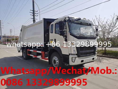 Customized SINO TRUK HOWO 4*2 RHD12CBM garbage compactor truck for sale, 10T compacted garbage vehicle for KENYA
