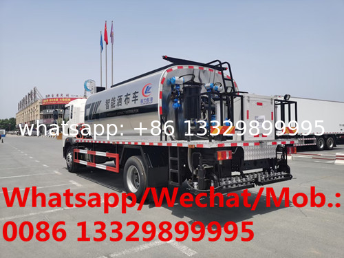 Customized SINO TRUK HOWO LHD 160hp diesel 10cbm asphalt distributing vehicle for sale, HOWO bitumen distributing vehic