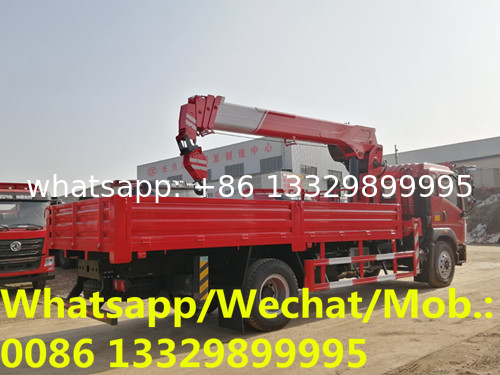 Factory sale good price SINO TRUK HOWO 160hp 5tons telescopic crane boom mounted on truck, HOWO cargo truck with crane