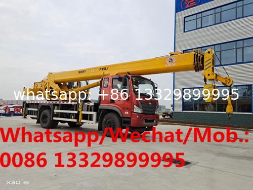 HOT SALE!new good price FOTON 4*2 LHD 16T mobile crane truck,Factory sale price 16T  truck crane for sale