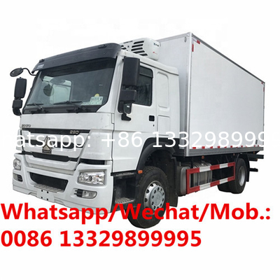 Customized HOWO 4*2 LHD/RHD 266hp diesel 15T refrigerated truck for sale, Factory sale Best price cold room van truck