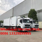 Customized SINO TURK HOWO 6*4 LHD 380hp diesel Euro 4 refrigerated truck for sale, 25T cold room van truck for sale