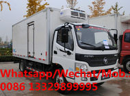 Customized FOTON AUMARK 4*2 LHD 108hp diesel refrigerated truck for sale, 4T FOTON AUMARK cold room vna truck for sale