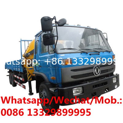 China knuckle crane boom mounted on cargo truck for sale, CLW 4x2 dongfeng truck mounted crane pickup truck lift crane