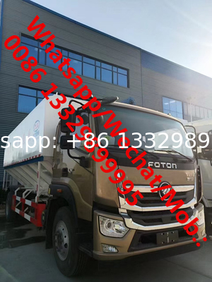 FOTON AUMARK 4*2 240Hp RHD diesel 24CBM bulk feed truck for sale, best price FOTON animal feed transported vehicle