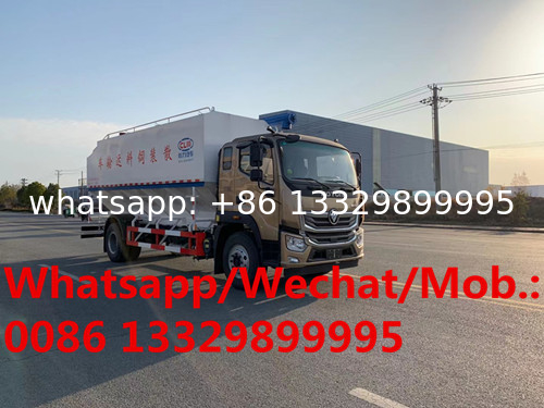 good price FOTON 20CBM 9T-11T farm-oriented and livestock poultry feed transported vehicle for sale, bulk feed container