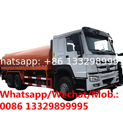 fuel tanker tank truck supplier 6x4 18000L 20000L 25000L HOWO SINOTRUCK alloy stainless black steel oil tanker truck