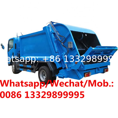 Cheaper price ISUZU 5cbm-10cbm compacted garbage truck for sale, China ISUZU garbage compacted vehicle supplier for sale