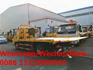 Best selling Customized FOTON AUMARK 4*2 RHD 4T flatbed wrecker towing truck for sale, exported recovery vehicle