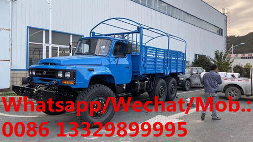 Dongfeng 6*6 long head off road  cargo truck, dongfeng cross-road carrier, off road transported vehicle