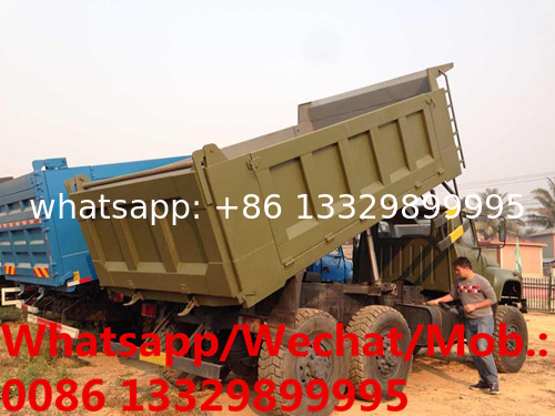 dongfeng long head 6*6 6 wheels drive Cross-field mine-use dump truck for sale, mine-use dump tipper truck for sale 6*6