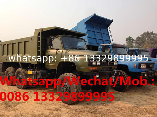 dongfeng long head 6*6 6 wheels drive Cross-field mine-use dump truck for sale, mine-use dump tipper truck for sale 6*6